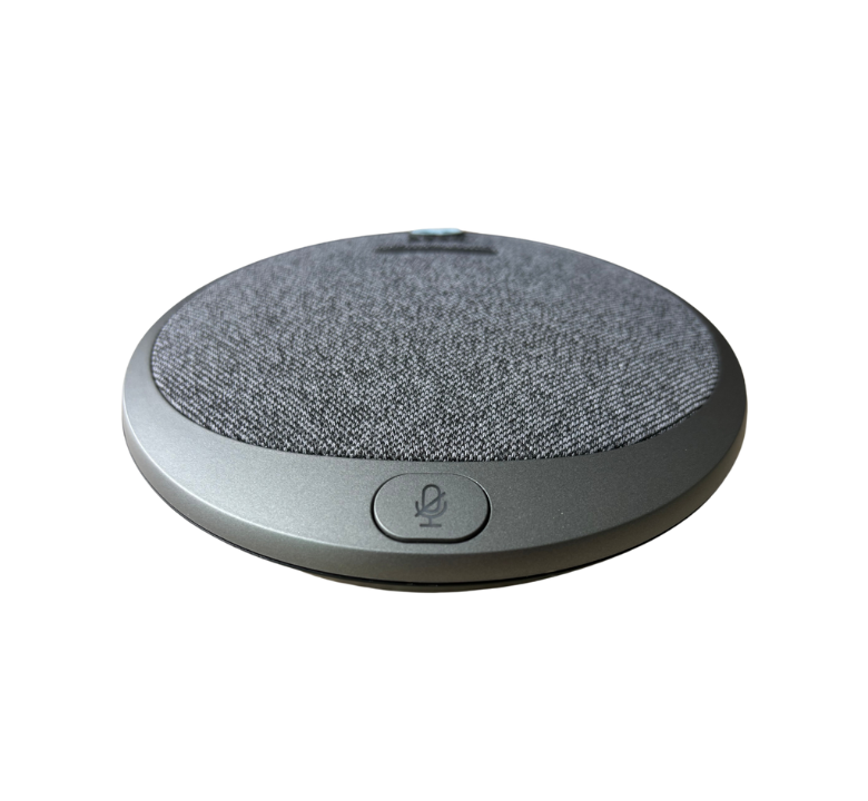 Close-up of the Boom HALO Expansion Microphone, designed to extend voice pickup range and enhance audio clarity when paired with the HALO video bar—perfect for covering larger conference rooms and ensuring everyone is heard.