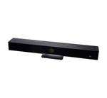 Photo of the Boom AURA, a sleek all-in-one video bar featuring a 4K camera, wide-angle lens, built-in speakers, and beamforming microphone array with AI-powered auto-framing—ideal for seamless video conferencing in medium-sized meeting spaces.








