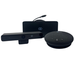 Image of the Boom BYOM Small Room Kit, including the MEZZO 4K wide-angle camera, GIRO Pro HD USB/Bluetooth speakerphone, and ZYGO BYOM Hub—engineered for huddle rooms and small spaces, delivering clear video, rich audio, and single-cable plug-and-play connectivity for efficient video conferencing.








