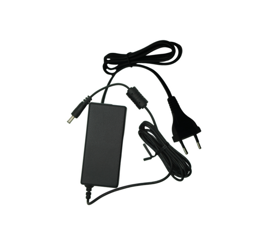 Image of the Boom EU Power Supply, a reliable wall adapter compatible with European outlets—designed to provide consistent power to Boom devices including the MIDI, MAGNA, MAGNA Pro, AURA, and HALO video conferencing systems.








