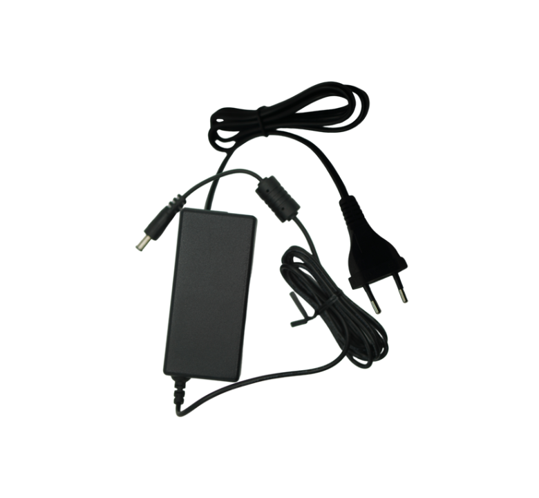 Image of the Boom EU Power Supply, a reliable wall adapter compatible with European outlets—designed to provide consistent power to Boom devices including the MIDI, MAGNA, MAGNA Pro, AURA, and HALO video conferencing systems.








