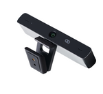 Angled view of the Boom MEZZO, a compact 4K Ultra HD PTZ camera with 10x ePTZ, built-in AI features like auto-framing and Picture-in-Picture, and an advanced ISP—designed to deliver vivid, intelligent video for professional meetings and conferences.
