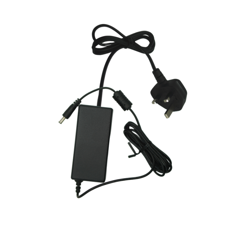 Image of the Boom UK Power Supply, a robust power adapter designed for use with UK electrical outlets—compatible with Boom video conferencing devices including the MIDI, MAGNA, MAGNA Pro, AURA, and HALO.








