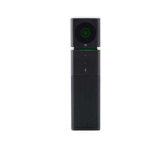 Front view of the Boom UNO in black finish, a compact all-in-one vertical video bar combining a Full HD camera, built-in microphone, and integrated speaker—ideal for small meeting spaces, focus rooms, and hybrid work setups.








